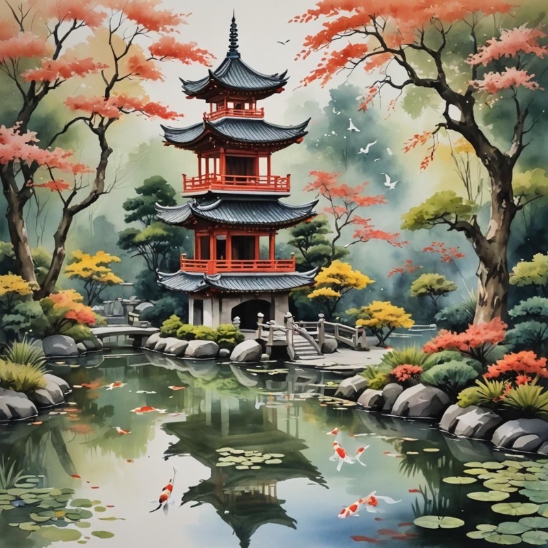 Koi Pagoda